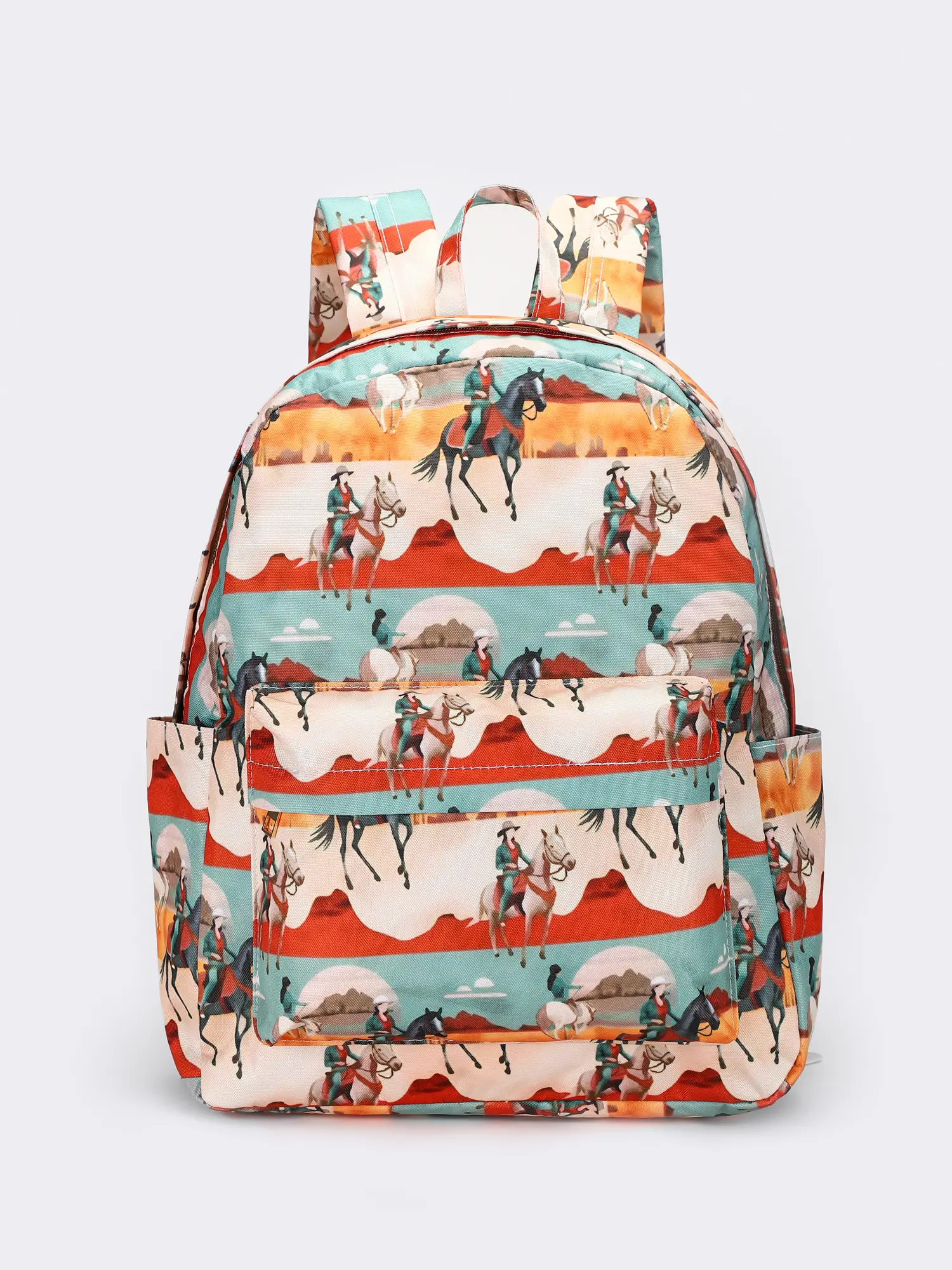 Western Cowboy Print Backpack for Kids and Girls, Cute, Versatile, and Comfortable School Daypack for Everyday Use, Cute Versatile Backpack