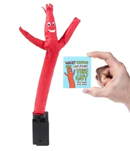 Mini Wacky Waving Inflatable Tube Guy - Fun Decorative Figure with Mini Fan for Workspace Entertainment and Joyful Movement