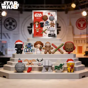 Star Wars 3D Keychain Blind Bag 1PC Officially Licensed Mystery Anime Figure Keyring PVC Blind Box Backpack Charm Perfect for Collectors Christmas Series