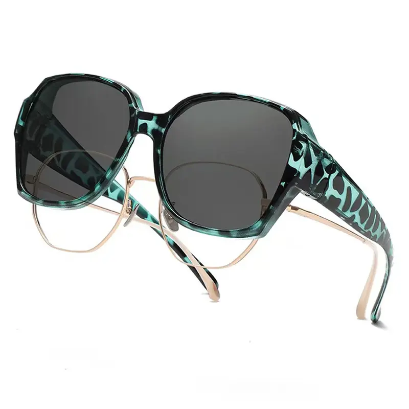 Polarized Leopard Print Lightweight Durable Sunglasses for Glasses Wearers, Outdoor Uv Protection Driving Shades, Sun Protective Eyewear, Casual Outdoor Sunglasses