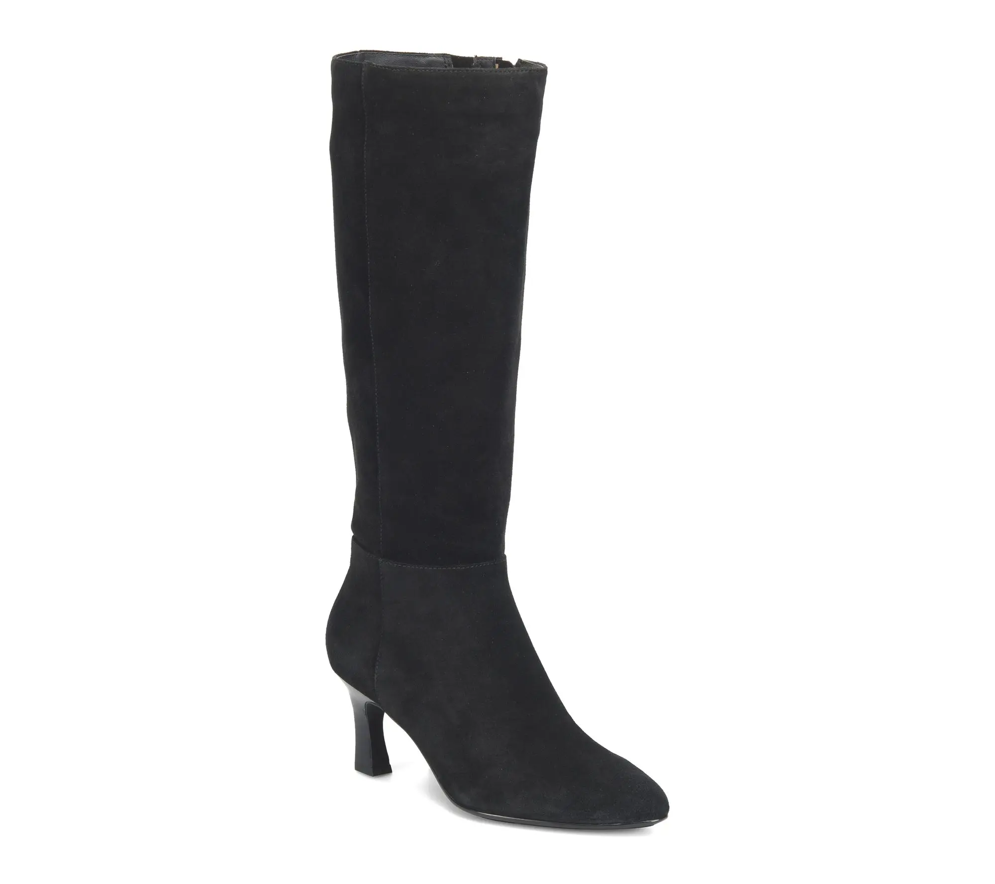 Sofft Kitten Heel Tall Leather Boot - Sonya
