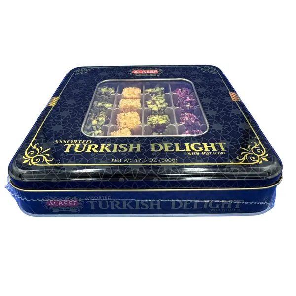 Made in Turkey ALPブレード色々まとめ売り350個 Alreef Assorted Turkish Delight 500gram - Variety of Flavors for