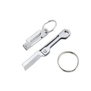 Portable Pocket Knife Set, Stainless Steel Mini Folding Knives, Sharp Keychain Tools for Home, Outdoor, Camping, Travel Use