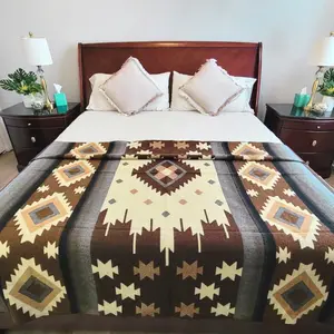 Native Blanket - ALPACA Wool, Patterned Stripes