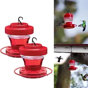 Bird Cage Tray Type Removable Feeder Feeding Water Durable Construction Hummingbird Pet Bird Supplies Multiple Feeding Ports