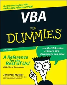 USED-VBA for Dummies by Mueller, John Paul (Paperback)