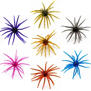 Dragon Egg Sea Urchin Soft Plastic Fishing Equipment Lures, TPE Material Floating Finesse Bait for Largemouth Bass, Smallmouth Bass Fishing