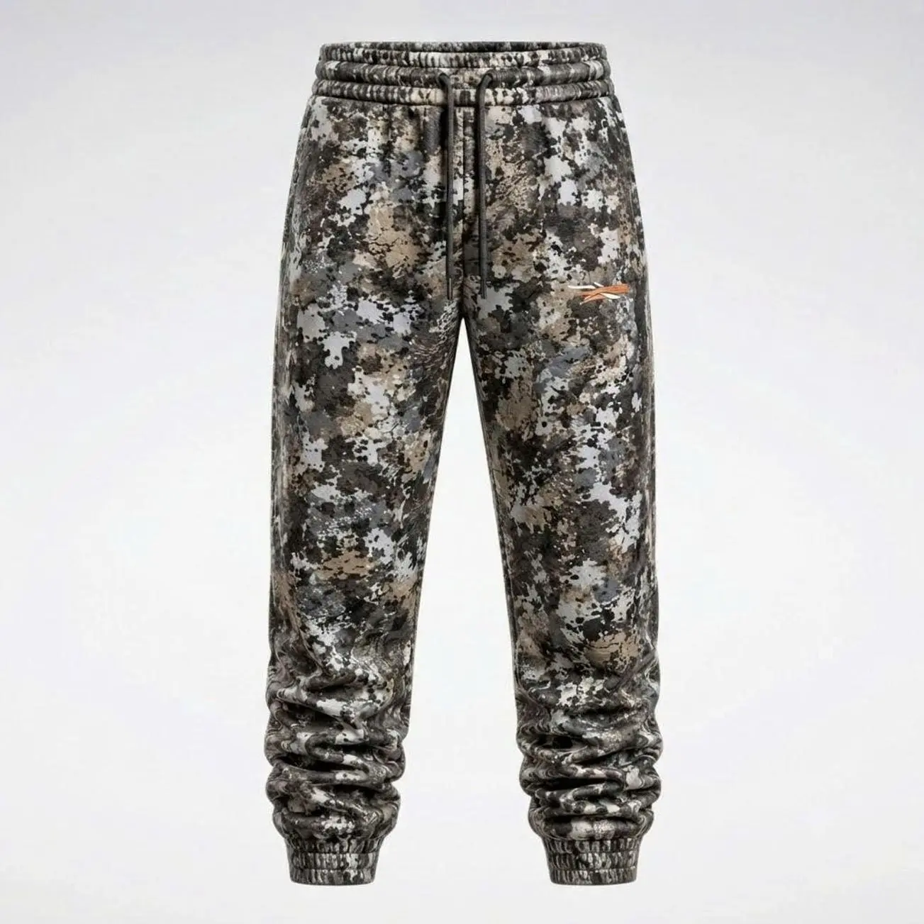 SITKA Men's Forest Camo Fleece Jogger Pants – Warm Hunting Camouflage Sweatpants with Elastic Cuffs, Outdoor Hiking & Casual Activewear