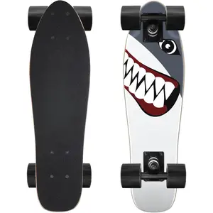 Skateboard Complete Skateboards 22 Inch Mini Cruiser Skateboards for Beginners Kids Boys and Girls