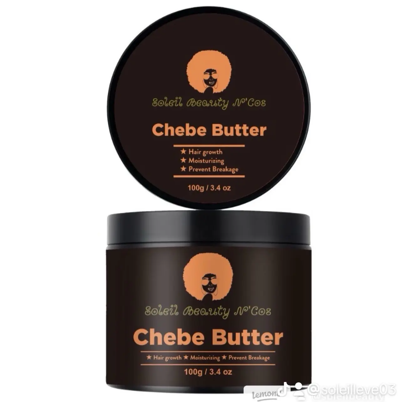 Chebe Butter Hair Treatment & Conditioner - Gentle Haircare Moisturizer to Hydrate Dry Hair, Support Growth, Repair Breakage, 100g