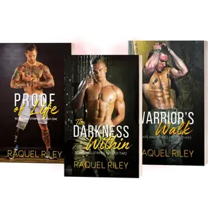 Raquel Riley Scars and Stripes Trilogy - MM Romances Featuring Battle Scarred Veterans Proof of Life The Darkness Within Warrior's Walk