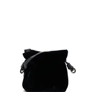 Pre-owned Loewe Velvet Shoulder Bags Flamenco Knot Bag Small by Rebag