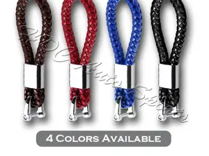 Universal Key chain Keychain Ring BV Style Calf Leather Tag Decoration 4.8"x0.78"