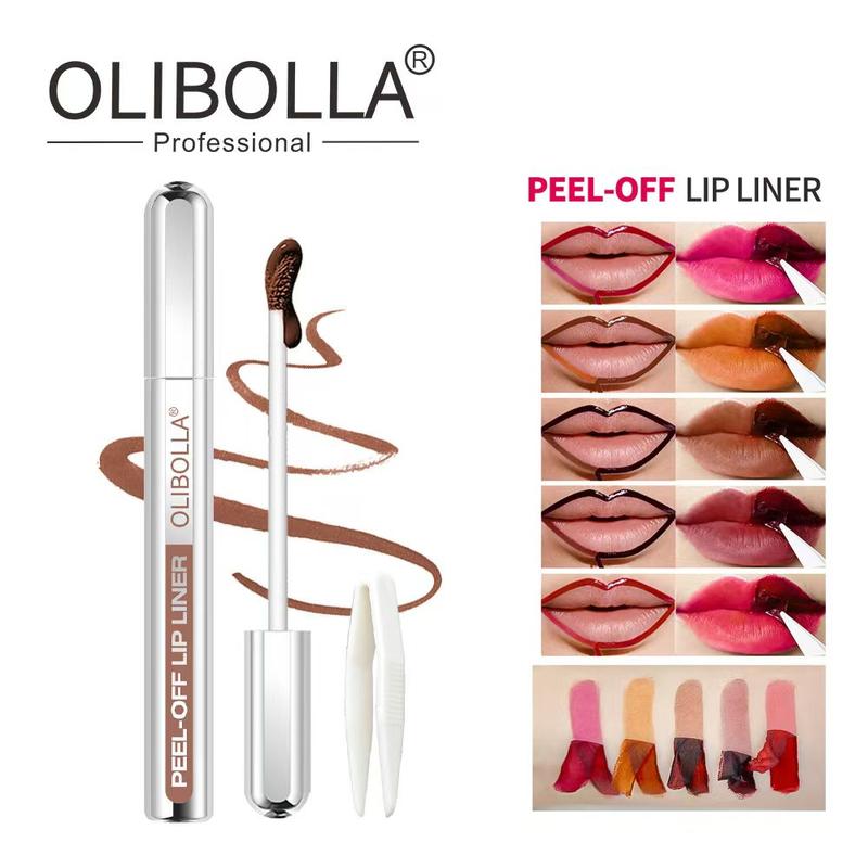 Peel Off Lip Liner Tattoo, 1 Count Long Lasting Peel Off Lip Stain, Semi-permanent Matte Lip Stick, Cosmetic Products for All Skin Types, Perfect Gift for Girls & Women, Valentine's Day Gift Eyeliner Lipliner Makeup