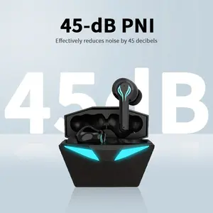 MOKATA Cool Blue LED Glow Bluetooth 5.4 Headphones, 50 Hour Playtime, Hi Res Immersive Sound, IPX5 Waterproof, Adjustable & Durable Gamer Design Wireless Headset for Sports, PC, and Daily Use Black