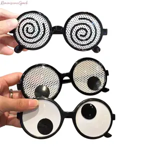 3-Pack Googly Eye Novelty Sunglasses, Wacky Spiral Party Eyeglasses, Funny Cartoon Design Shades, Perfect for Selfies, Costume Parties, Birthdays, Festivals & Photo Booth Props tiktokshopspringglowup