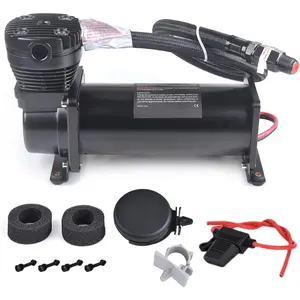 200PSI 3/8 NPT Heavy Duty Air  Horn/Air Ride Suspension Compressor 12V Black