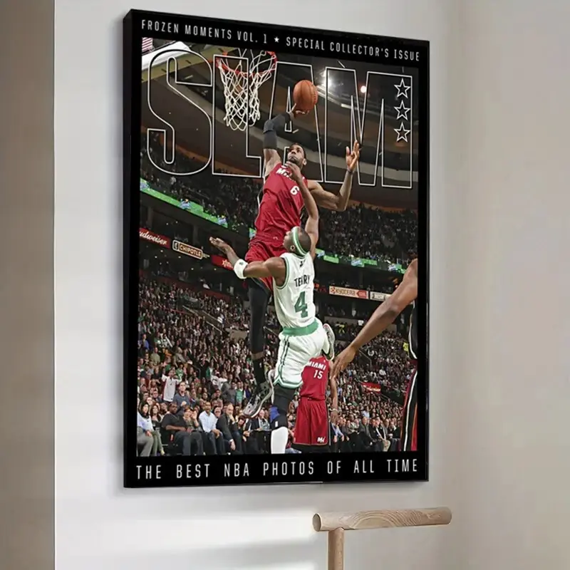 LeBron James LBJ, Miami Heat NBA SLAM Cover Poster Print Unframed