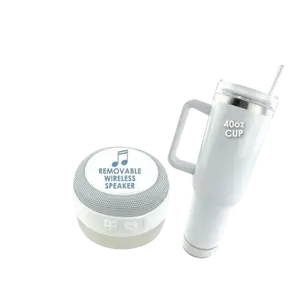 40 oz Tumbler with Removable Speaker