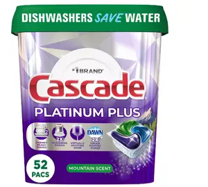 Cascade Platinum Plus ActionPacs Dishwasher Detergent Pac (Pack of 1), 1 pounds | Mountain