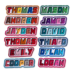 Custom Embroidered Name Iron On Patch, Custom Name Patch, Iron On Patches for Clothes Jackets Backpacks Hats, Personalized Name Patches