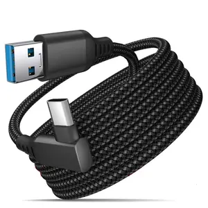 USB A To Type C VR Glasses Cable, 1 Count VR Link Game Accessories Headset Helmet Gaming Ocukus Cable, Fast Charging Cable for Oculus Quest 2