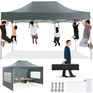 COBIZI 10x15 Heavy Duty Pop up Canopy Tent for Parties with sidewalls,Outdoor Beach Tent