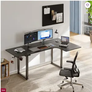 71 inch L shaped standing desk for home office