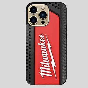 Milwaukee Tool M18 Fuel Tough Phone Case - Durable & Impact-Resistant, Glossy Finish, Shock-Absorbing Rubber Liner, No Warranty, Apple Compatible