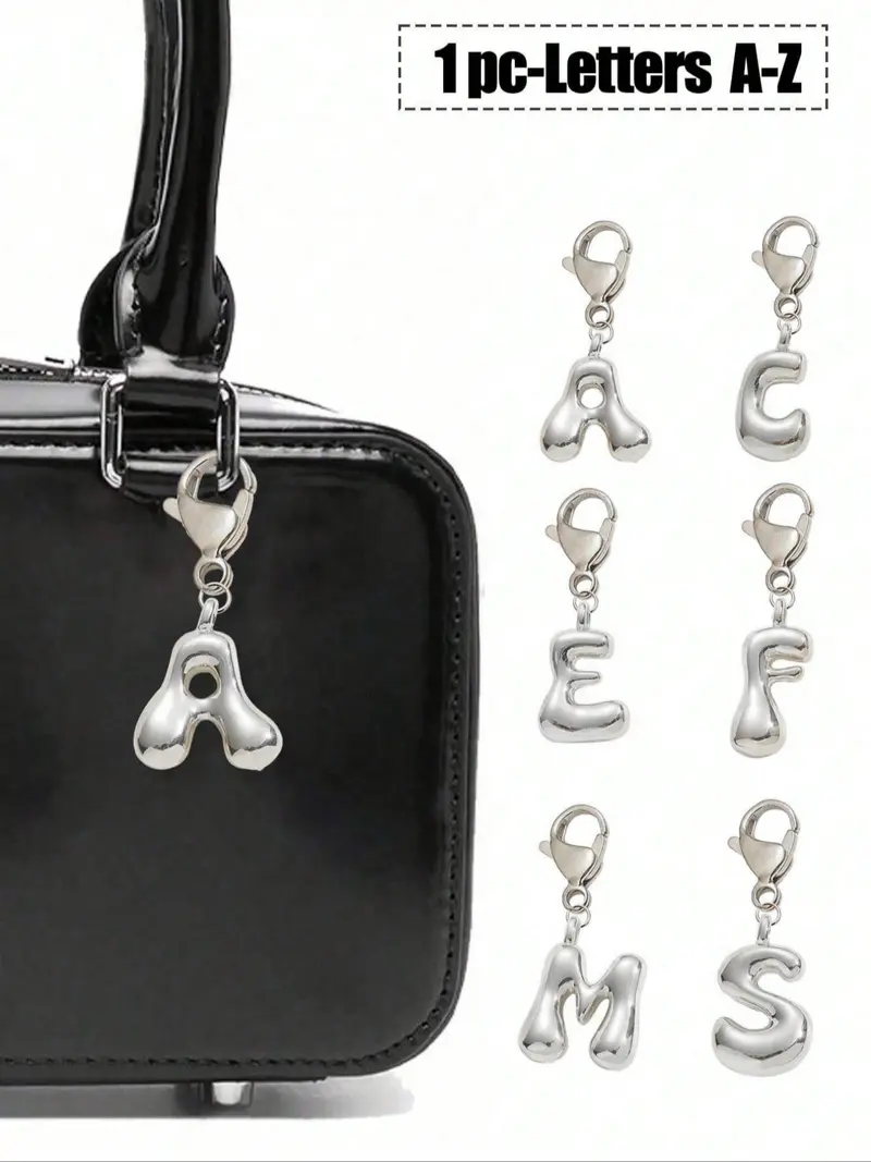 stussy silver alphabet pendant - TikTok Shop