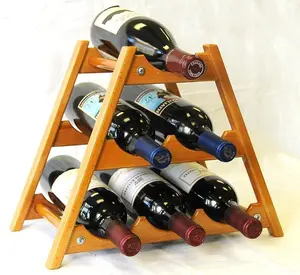 6 Bottles Hardwood Wine Stand / Rack