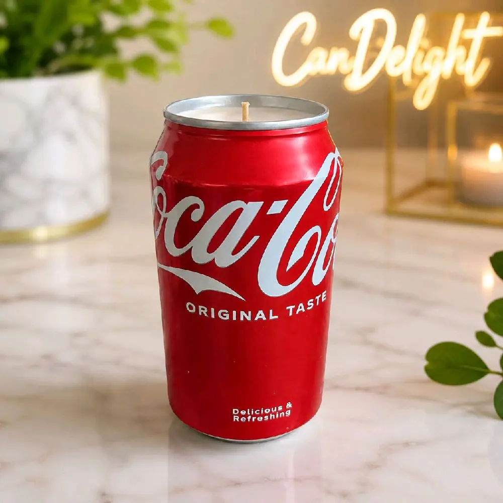 Cola Inspired Soy Candle | Handcrafted Recycled Can