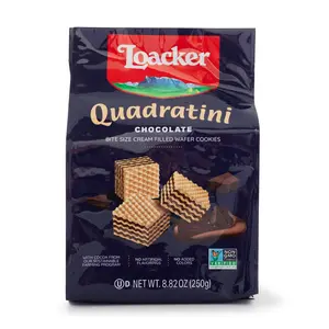 Loacker Quadratini Chocolate Wafer Cookies 250 g Loacker Quadratini Chocolate Wafer Cookies 250 g
