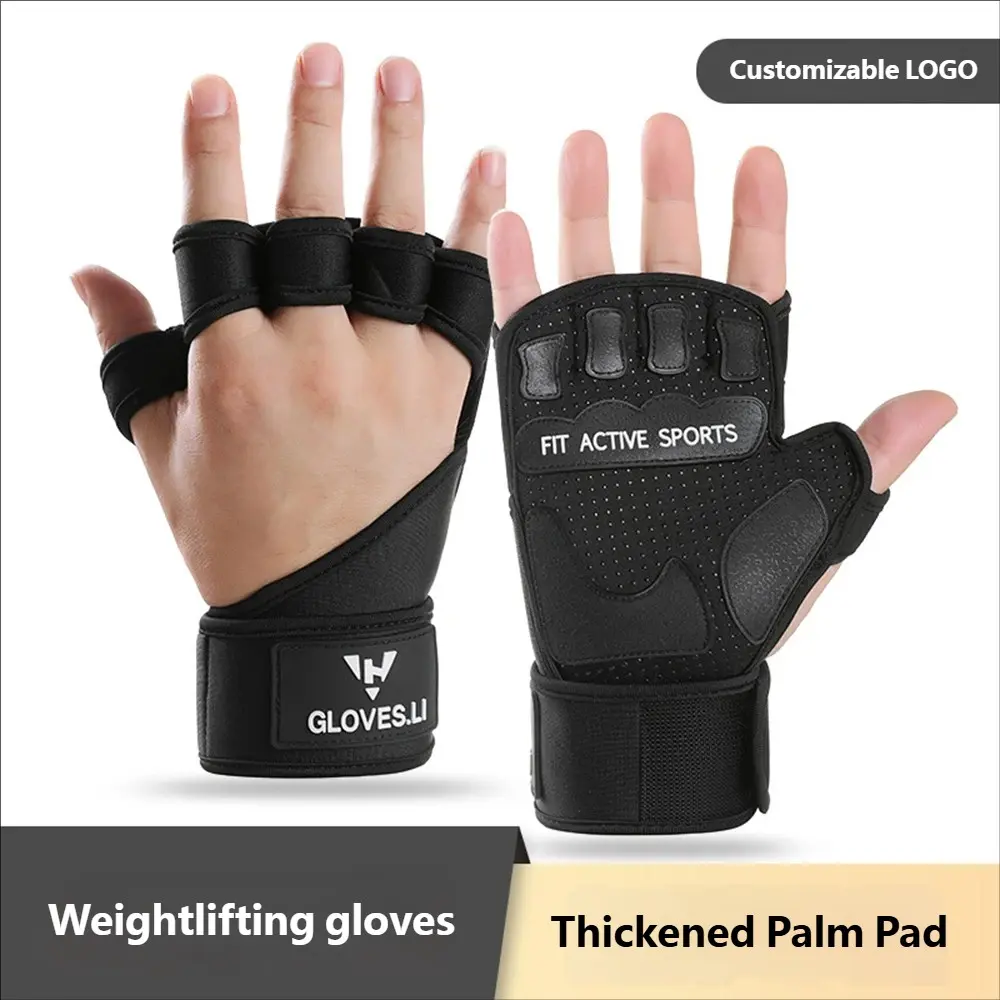 Women's Sports Fitness Workout Protective Wrist Wrap Bandage, Basketball Badminton Volleyball Weightlifting Anti-Slip Wrist Support Gloves