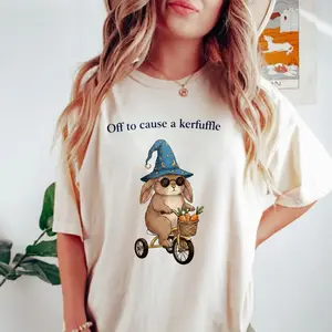 Off To Cause A Kerfuffle Shirt, Funny Bridgerton Tee, Regency Era Bookish Gift, Whistledown Fan T-Shirt, Historical Humor for Her