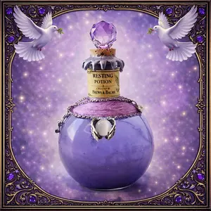 Resting Decorative Glass Bottle Potion Prop