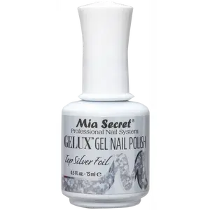 Gelux Gel Polish Top Silver Foil