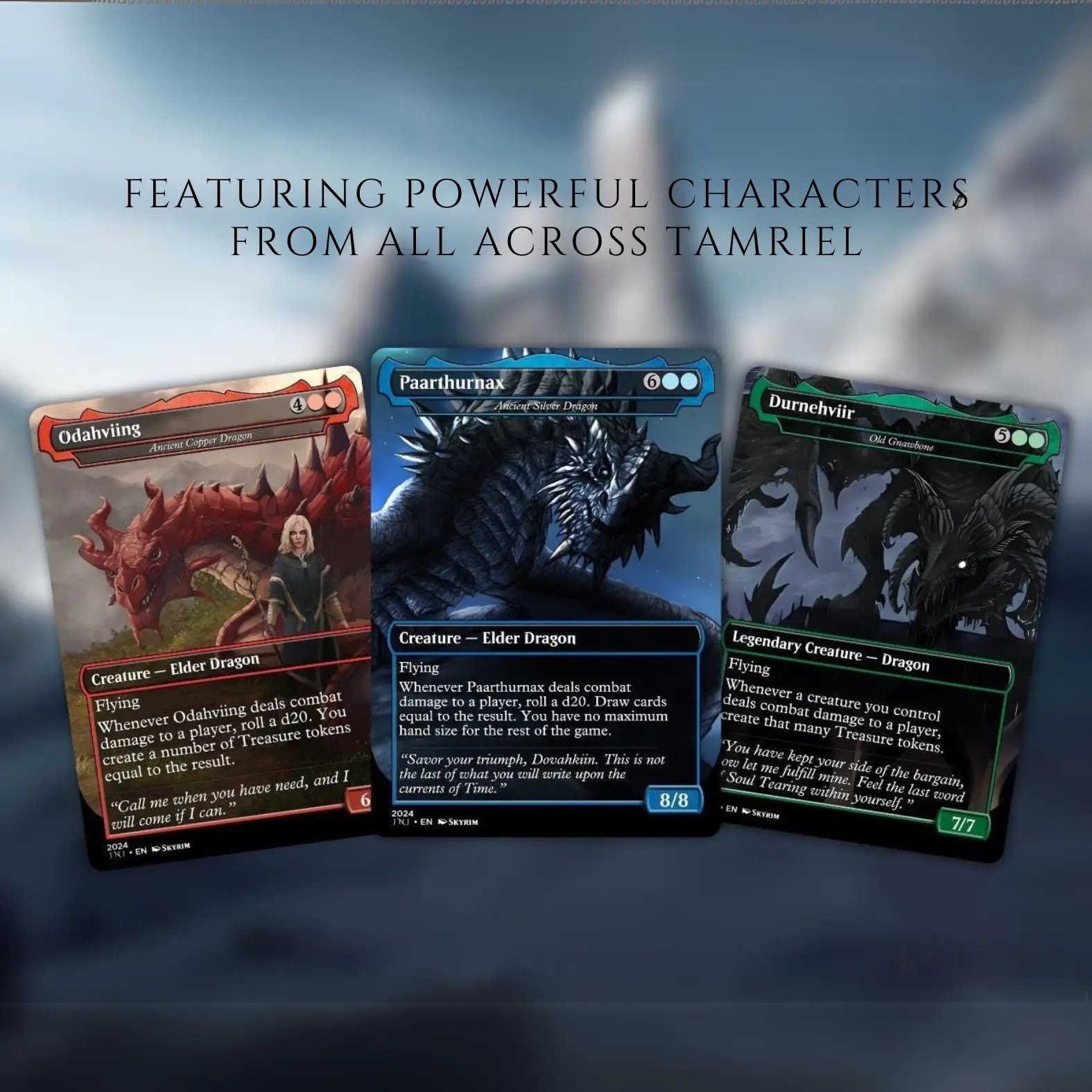 Skyrim-Inspired MTG Commander Deck | 120+ Unique Multicolor Cards | Custom  Proxy for Casual Play - TikTok Shop