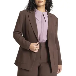 ELOQUII Women's Plus Size The 365 Suit Patch Pocket Blazer