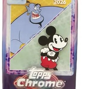 ONE (1) PACK 2026 TOPPS CHROME DISNEY (7 CARDS) RIPnSHIP!