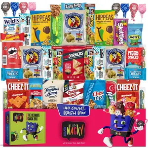 Assorted Mixed Nuts Snack Pack I AM Snacky Mothers Day Snack Box Care Package + Greeting Card - Multipack with Food Assortments & Variety Treats Sweet Candies Gift Box