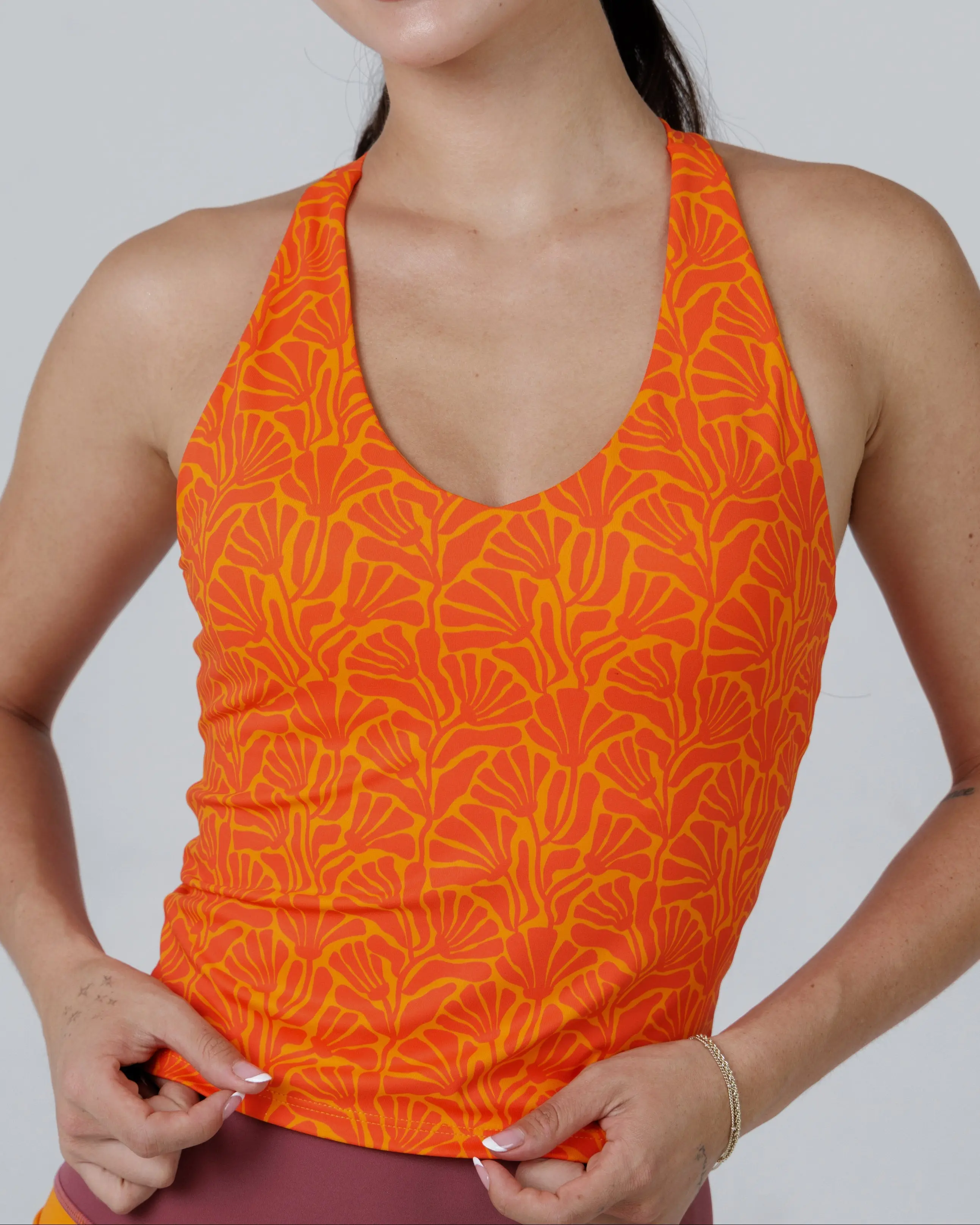 Lux Velocity Racerback Crop - Crush Grove