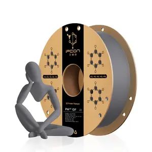 iPCON PAᴴᵀ GF 250g Trial Size 3D Printing Filament, 1.75mm Random Color Glass Fiber Reinforced PAᴴᵀ 3D Printer Filament, Ultra-Low Warpage & Automatic Refill PAᴴᵀ GF Filament, Excellent Interlayer Adhesion, Insulating & Heat Resistant for Small Projects