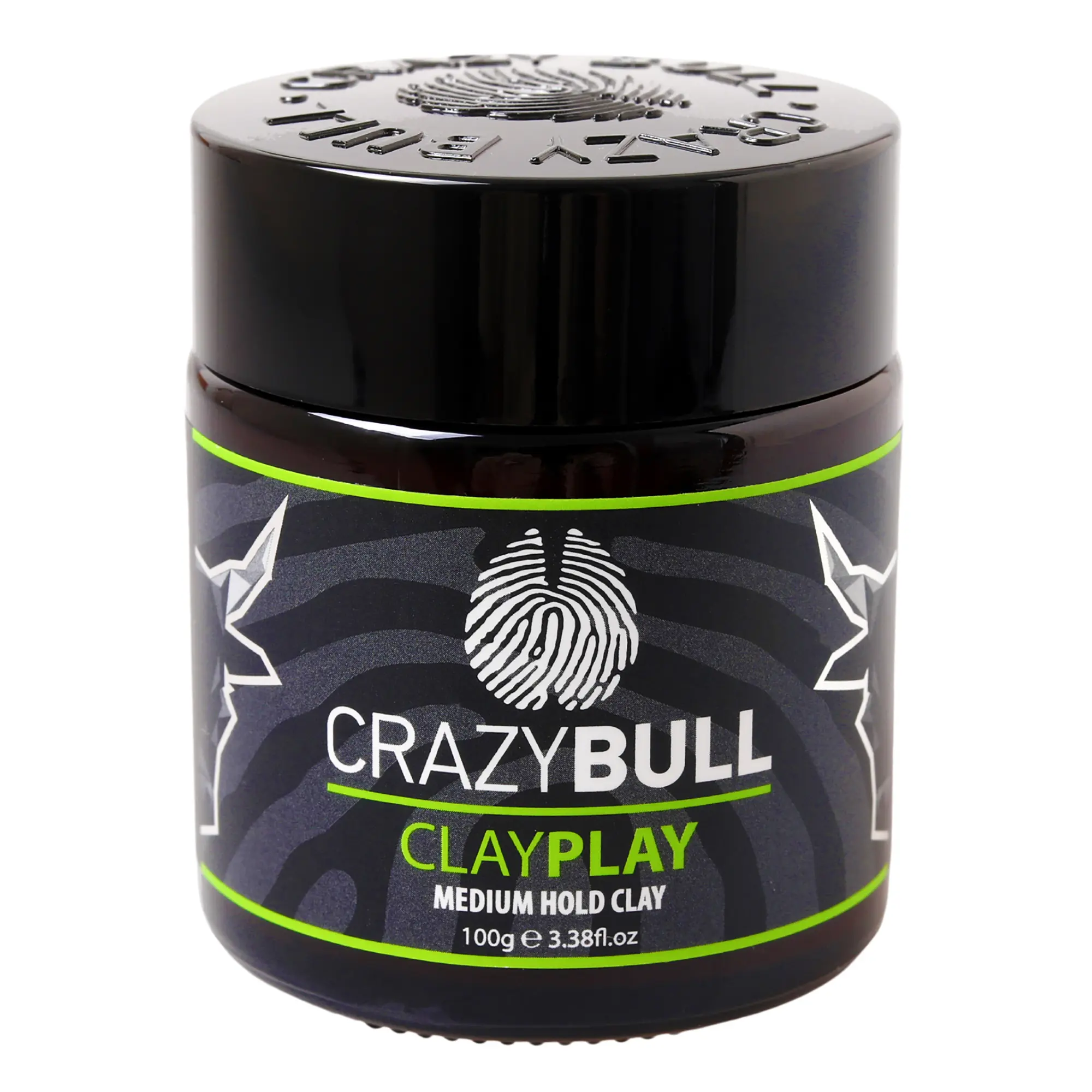 Crazy Bull Hair Clay Play Medium Hold Clay - 3.38 oz Styling Clay
