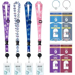 4 Pack Cruise Lanyards Retractable Cruise Lanyard for Cruise Ship Cards with  ID Holders, Luggage Tags and Holders Cruise Essentials Carnival Cruise Lanyard for  Cruises
