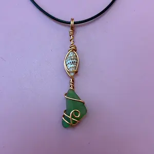 Live Custom Made Pendants, Uniquely wrapped, (Choose Crystals on LIVE ONLY), cord necklace included, copper