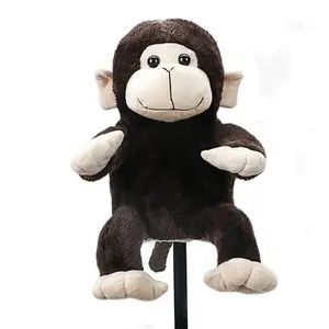Golf Club Head Cover without Golf Club, Cute Monkey Design Plush Golf Putter Head Cover, Golf Accessories, Golf Supply, Golf Gear