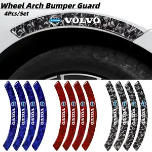 Carbon Fiber Forging Wheel Arch Protector Sticker, Scratch-Resistant Decoration for Volvo Full Range, Car Accessories