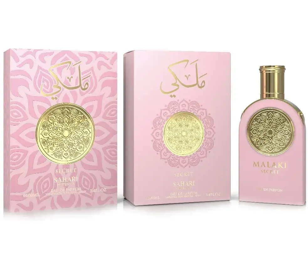 Sahari - Malaki Secret Eau de Parfum for Women 3.4 fl oz (100 ml) | Luxurious Floral & Fruity Perfume with Tuberose, Orange Blossom, Honey & Sandalwood | Long-Lasting Fragrance