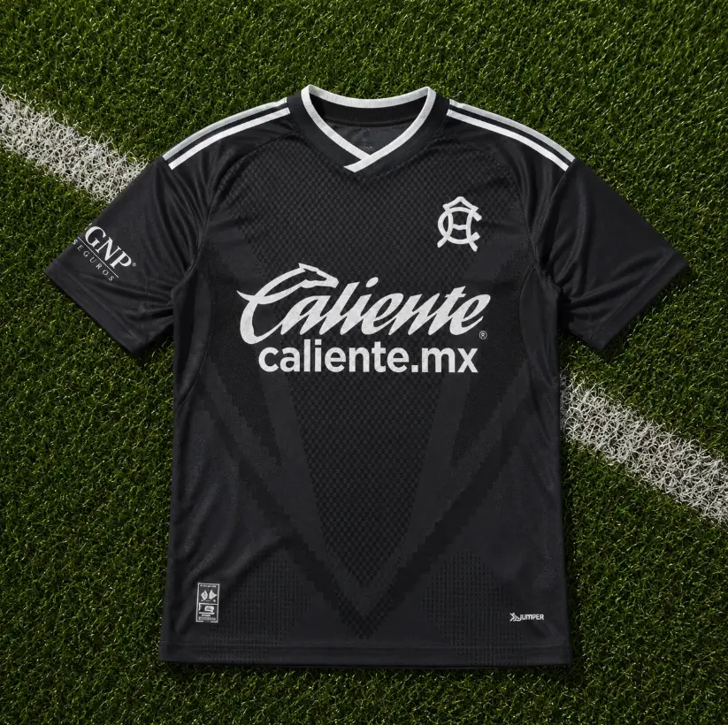 Black Club America Away Soccer Shirt 26-27, Quick-Dry Short Sleeve Soccer Jersey, Breathable Game Day Sports Top, Liga MX Fan Gear